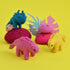 DASHDU - Sassy Stegosaurus - Mini Pink Felt Dinosaur